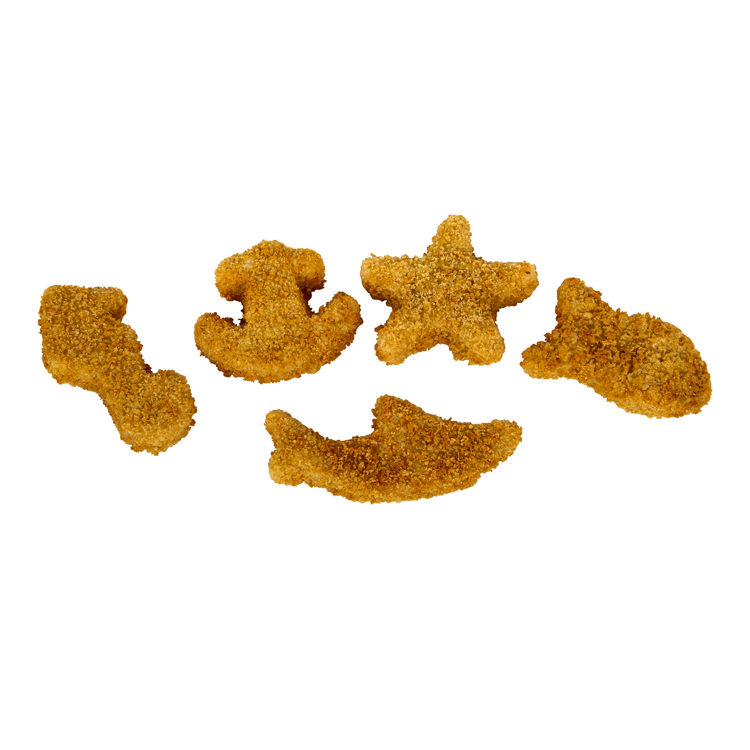 1 Oz Wg Breaded Ak Pollock Fish Shapes Cn High Liner Foods Single Source For Seafood In Foodservice