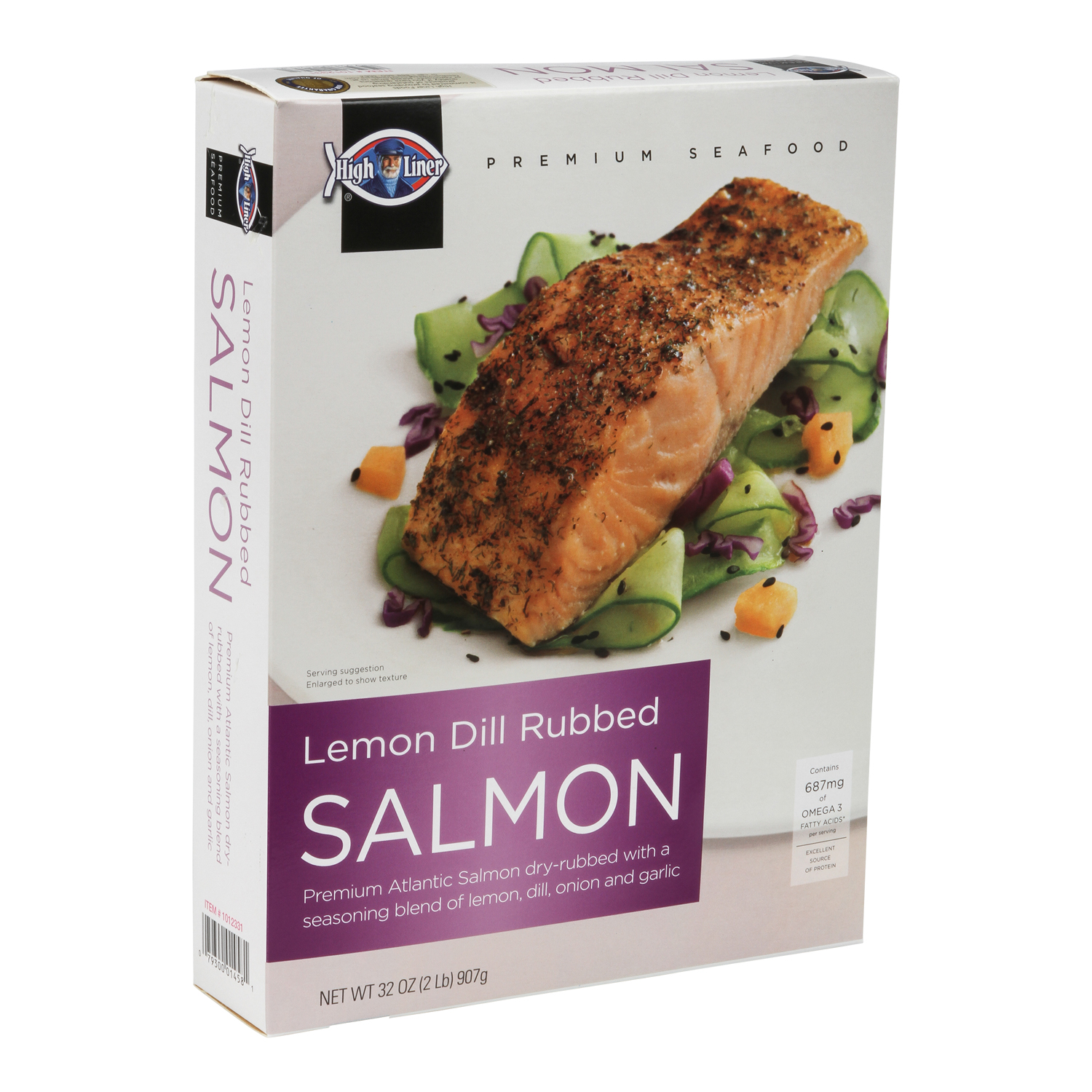 High Liner 12/2 LB Honey Dill Rubbed Salmon 5.3 oz High Liner Foods